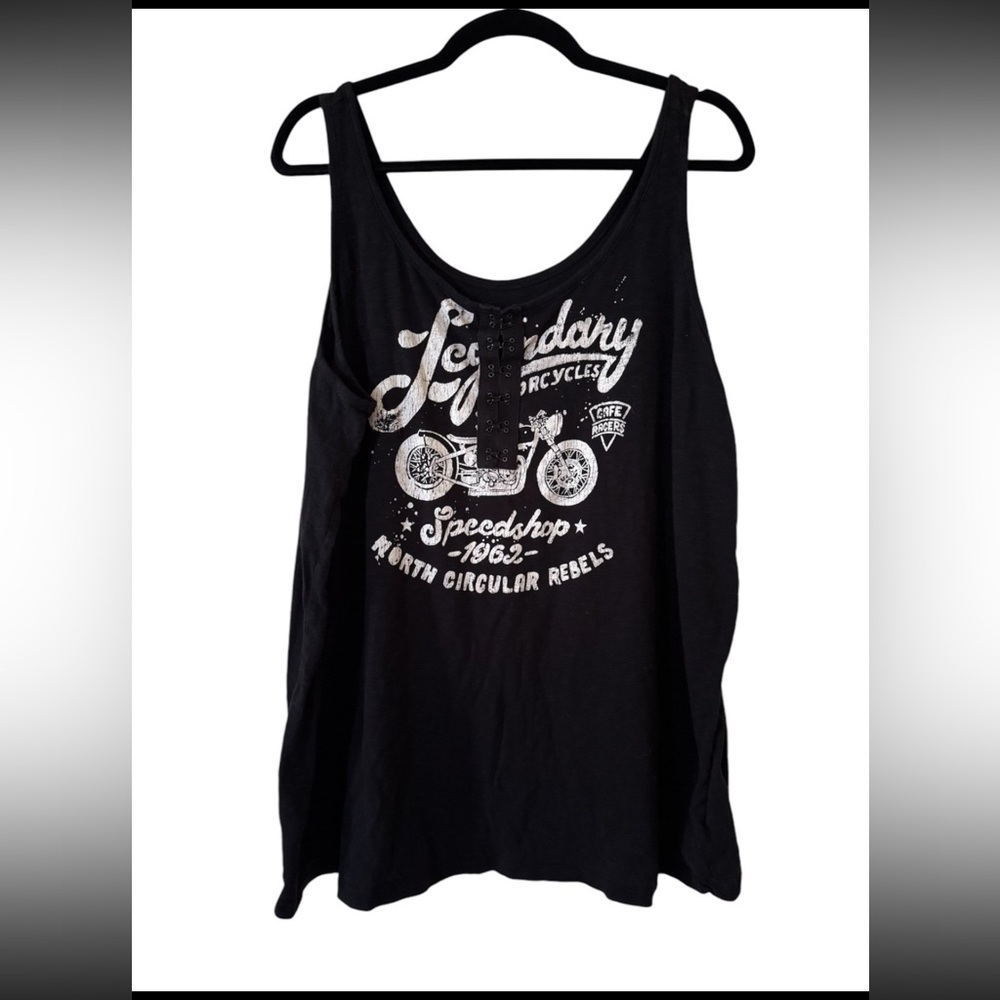 Vintage by torrid motorcycle slub Tank Top,size 3